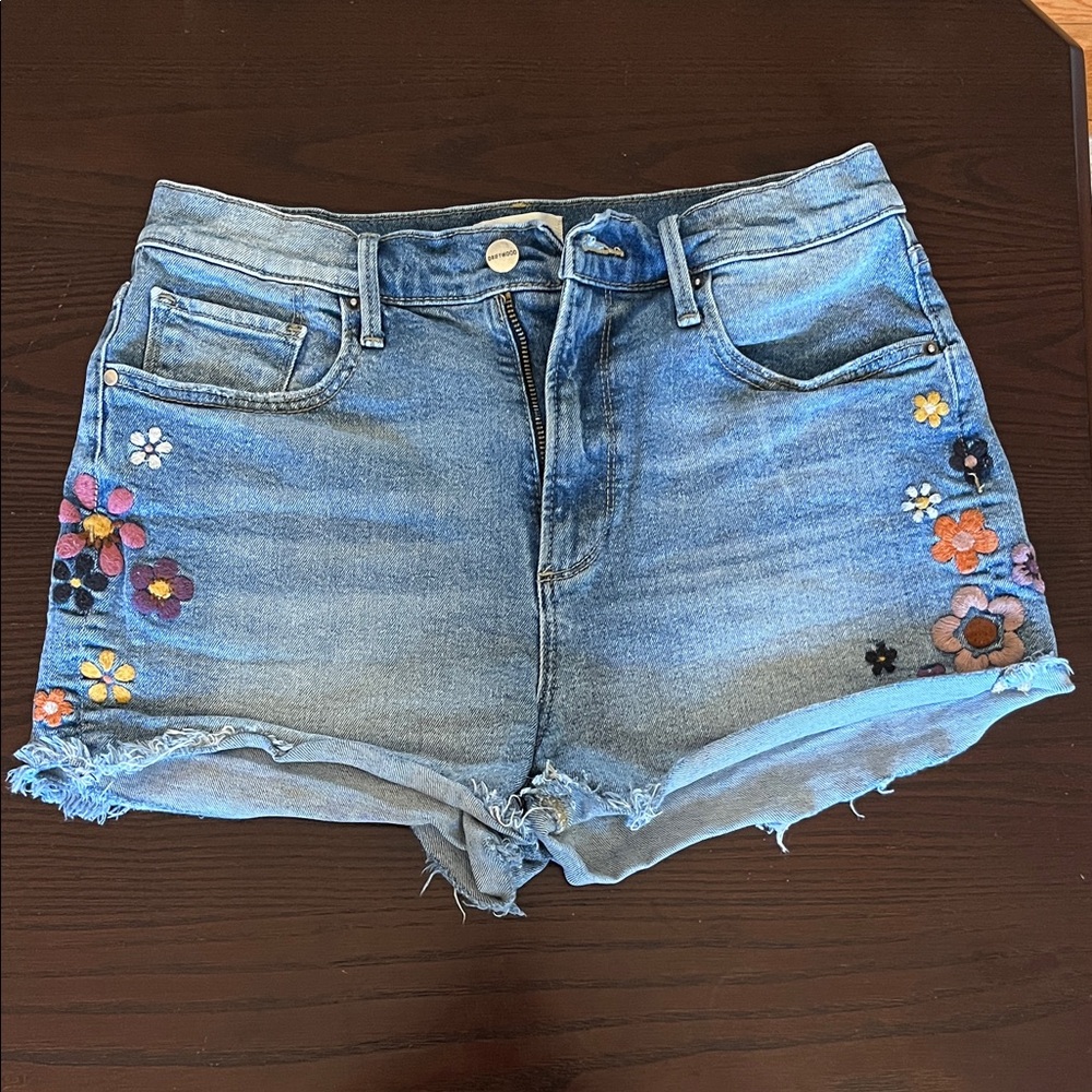 DRIFTWOOD Goldie Embroidered Jean Shorts